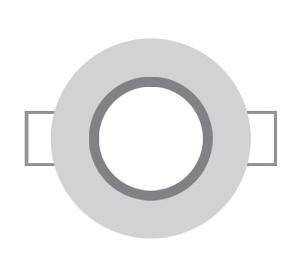 Haneco white trim adaptor 130mm for viva HANTRIMVIVA130