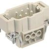 Harting han insert male 6 pin +e 16a siz HAR09330062601