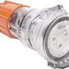 Socket extension 3 pin 20a 250vac org NHPISOEX320P