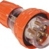 Plug straight 5 pin 20a 500vac elec/org NHPISOPS520P