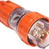 Plug straight 5 pin 32a 500vac elec/org NHPISOPS532P