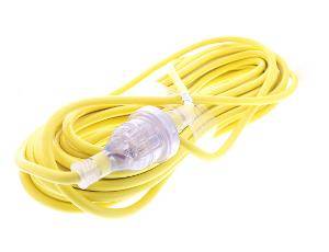 Extension lead 10mtr 10a h/duty yellow KIMELHD10Y