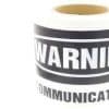Underground warning tape 150mm x 100m wh KIMUWTW100