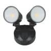 Chase 20w led double spot wall light blk LEDRCH20CCT3-04