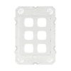 Arteor 6 gang grid only c/wout mech wht LEGAR770/6GOWE