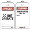 Danger tag do not operate 5pk MMS-41