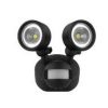 Double head sensor spot black body and m MELML-APEXDSN-M-BL