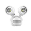 Double head sensor spot white body and m MELML-APEXDSN-M-WH