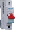 Mcb 6ka 63a 1 pole / 1 mod red toggle HAGMSN163R