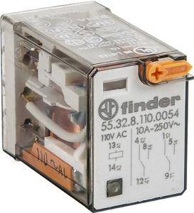 Mini gen purp relay 2c/o 8pin 10a 110vac NHP55320054110VAC