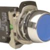Pushbutton flush metal blue 1n/o 22.5mm NHPD7MF6MX10