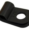 P clip nylon 16.0mm cable black CABPCBK-16