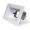 Mount recessed wall point single REPRECWP1WH