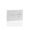 Single gpo 10a 250v with extra switch RVLP1HX
