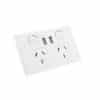 Double gpo 10a 250v with 3.5amp twin usb RVLP2HU