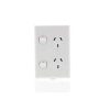 Double gpo vertical 10a 250v RVLP2V