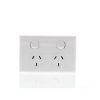 Light switch 2 gang 16a- horizontal RVLS2H