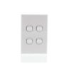 Light switch 4 gang 16a- horizontal RVLS4H