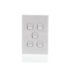 Light switch 5 gang 16a- horizontal RVLS5H
