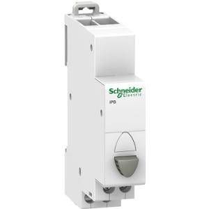Push button acti9 single 1no grey SCHA9E18032