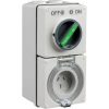 Easy 56 switched socket 3 pin 15a 250v SCHEY56C315