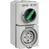 Easy 56 switched socket 5 pin 32a 500v SCHEY56C532