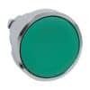 P/button oper flush s/r green 22mm metal SCHZB4BA3