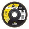 S/s flap disc silver inox 125mm x zk80 SHEGFDSS12580