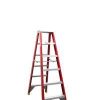 Fibreglass dbl sided step ladder 1.8m REDRBLFDS180