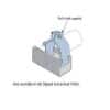 Clamp pipe-strut 2piece 8mm zinc UNIP2024GB