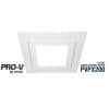 Airbus 200 - 200mm white square grille o VENABGLED200WH-SQ