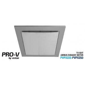 Airbus 200 - 250mm silver square grille VENABG250SS-SQ
