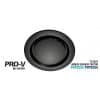 Airbus 250mm m/black round grille only VENABG250BL-RD