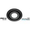 Airbus 250mm m/blk rnd grille + 14w led VENABGLED250BL-RD