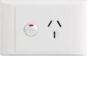 Gpo socket outlet single 20a HAGWBP120