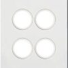 Silhouette 4g switch plate no mech mw HAGWBSSP4-MW