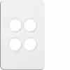 4g switch plate cover no mech HAGWBSSP4