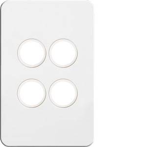 4g switch plate cover no mech HAGWBSSP4