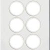 Silhouette 6g switch plate no mech mw HAGWBSSP6-MW