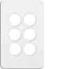 6g switch plate cover no mech HAGWBSSP6