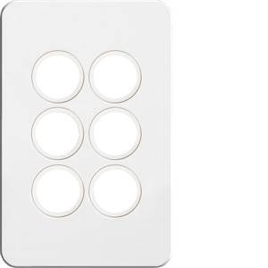 6g switch plate cover no mech HAGWBSSP6