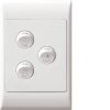 Switch ip66 3g 10a v light/fan/heat HAGWBWSV3LFH