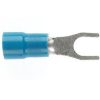 Forked spade terminal 4mm blue doubgrp CABFS2-4DG