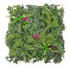 50 x 50cm Mixed Leaf Pink Artificial Hedge Tile