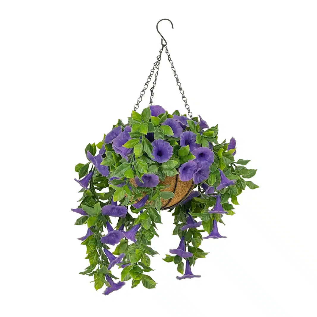 HGD 33cm Outdoor Purple Petunia Hanging basket