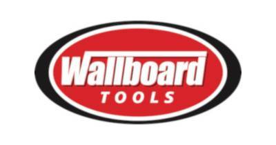 Wallboard Tools logo: red oval badge with white text reading 'Wallboard' and 'TOOLS' beneath it.