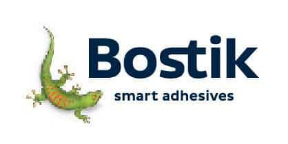 Bostik logo with a green lizard on the left and the text 'Bostik smart adhesives' on the right.