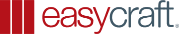 easycraft logo: the word 'easy' in red and 'craft' in blue with three red vertical bars to the left.