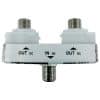 Matchmaster 07MM-SP52C TV Splitter Box, 2 Way Wall Plate Splitter DC Only Power Pass (Suits Matchmaster And Clipsal 2000 Series), Frequency range: 5-2400MHz, DC only all port power pass