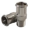 Matchmaster 08MM-A11 Coaxial Adaptor, 'F' Female To 'F' Male Push-On Adaptor (10 Pack), Used to quick-connect 'F' type female connectors by simply pushing together